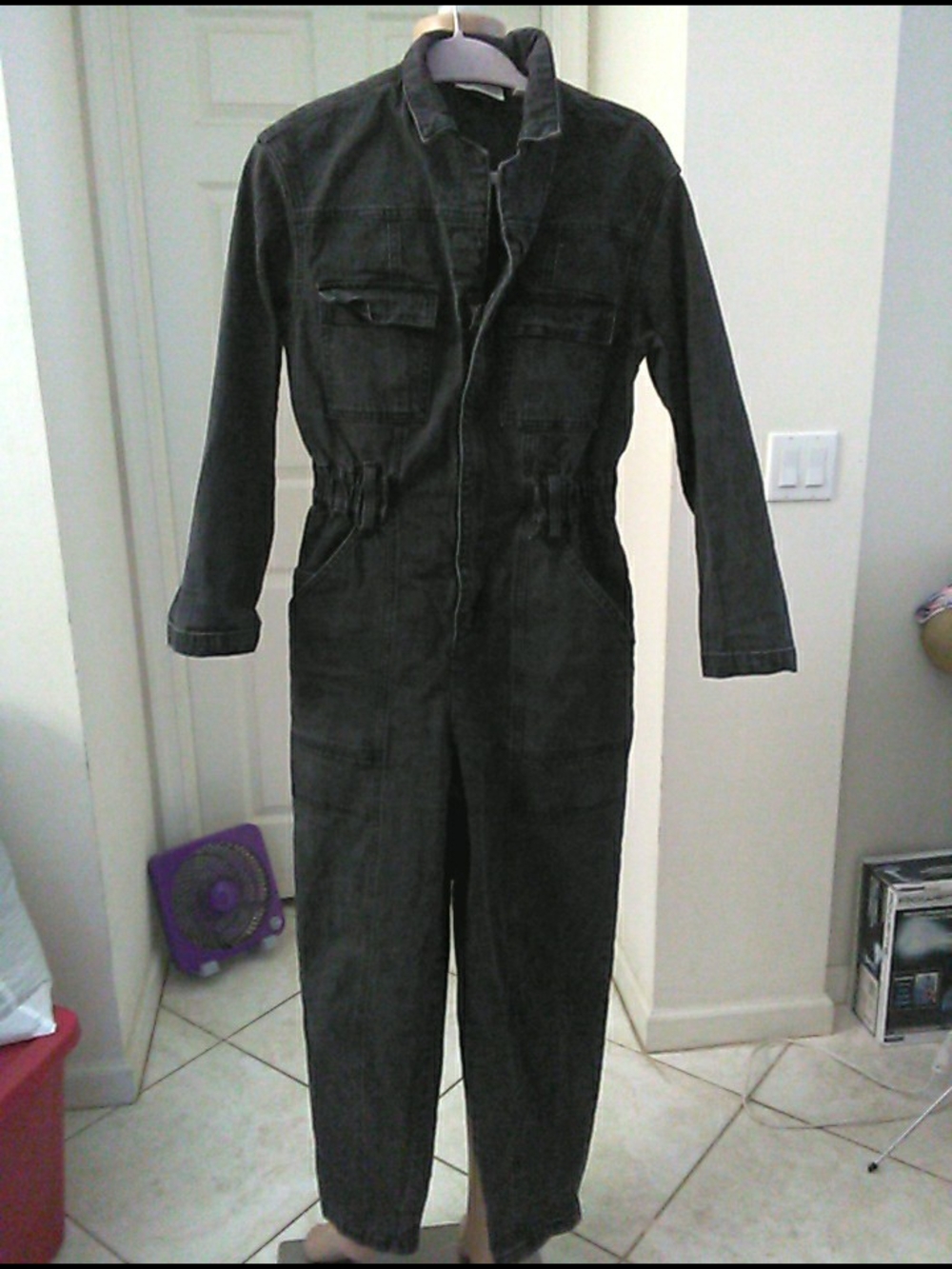 LK. NEW UNIVERSAL THREADS Black Denim Jumpsuit - Classic Utility Style Sz.4